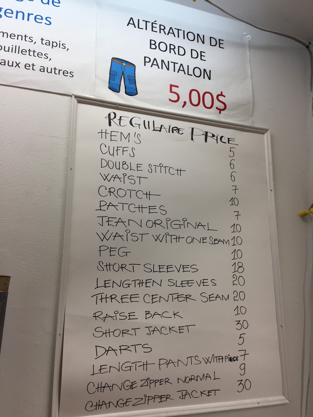 Thammy Alterations | 9369 Rue Lajeunesse, Montréal, QC H2M 1S5, Canada | Phone: (514) 389-8400