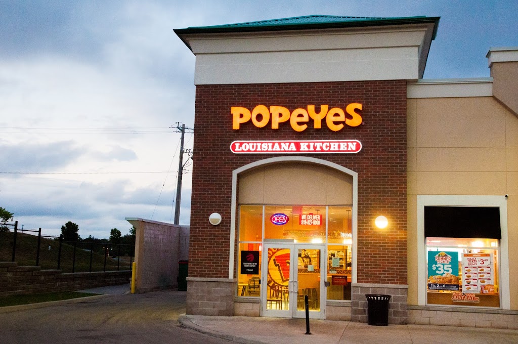 Popeyes | restaurant | 11 Woodlawn Rd W, Guelph, ON N1H 1G8, Canada | 5198279090 OR +1 519-827-9090