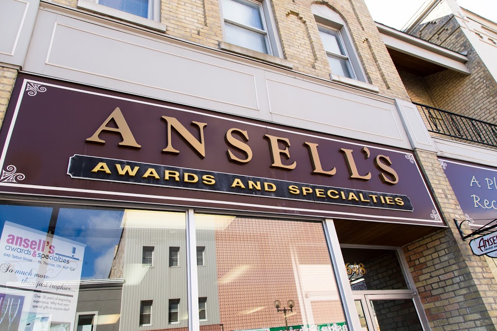 Ansells Awards & Specialties | 648 Talbot St, St Thomas, ON N5P 1C8, Canada | Phone: (519) 633-6547