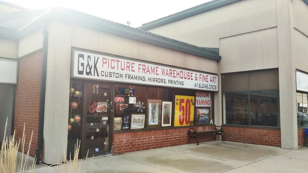 G & K Picture Frame Warehouse | art gallery | 2625 Weston Rd, North York, ON M9N 3V9, Canada | 4162460908 OR +1 416-246-0908