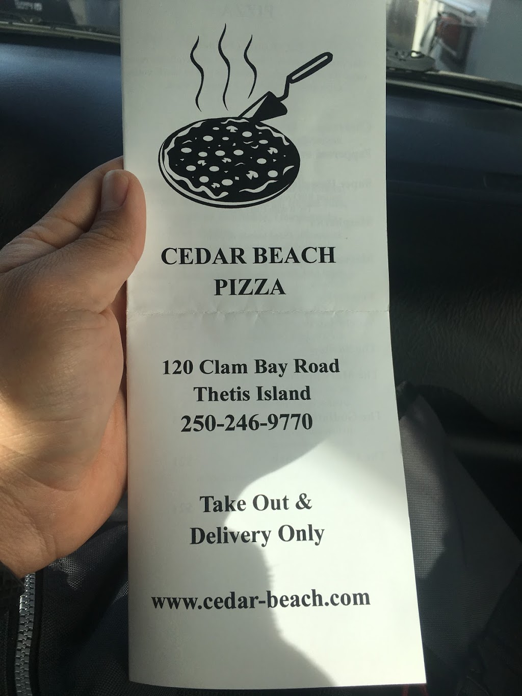 Cedar Beach Pizza | 120 Clam Bay Rd, Thetis Island, BC V0R 2Y0, Canada | Phone: (250) 246-9770