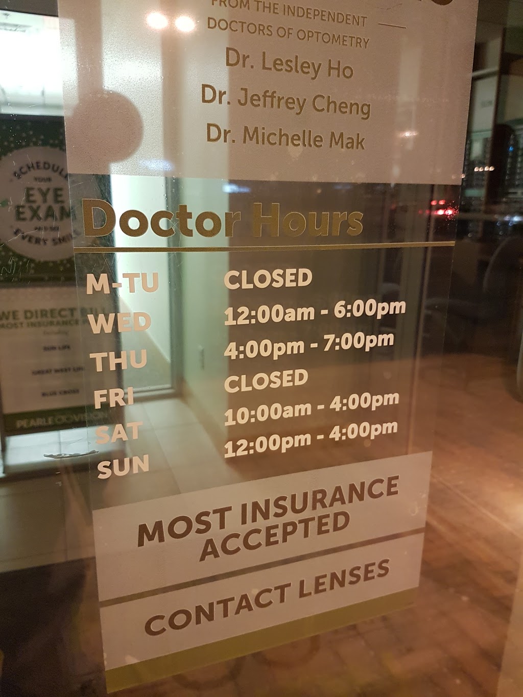 Pearle Vision | 8750 Bayview Ave Ste. 8, Richmond Hill, ON L4B 4V9, Canada | Phone: (905) 747-1500
