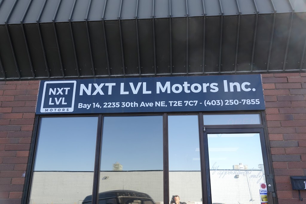 NXT LVL Motors Inc. | Bay 14, 2235 30 Ave NE, Calgary, AB T2E 7C7, Canada | Phone: (403) 250-7855