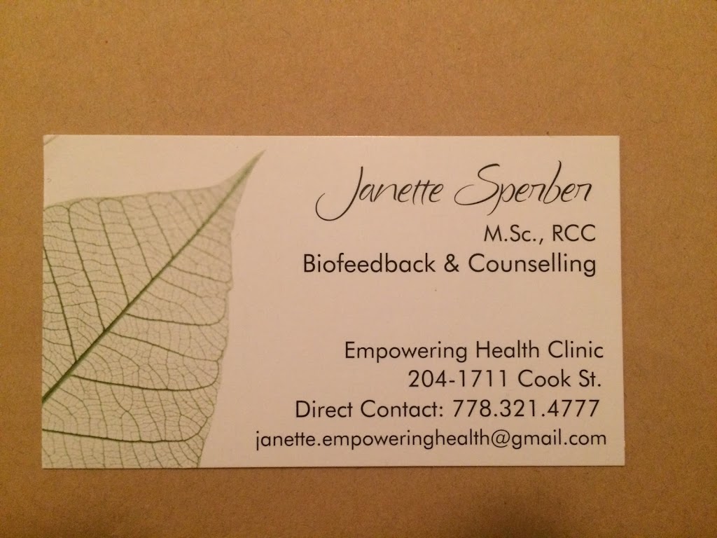 The Empowered LIfe Biofeedback & Counselling | health | 1711 Cook St Suite 204, Victoria, BC V8T 3P2, Canada | 7783214777 OR +1 778-321-4777