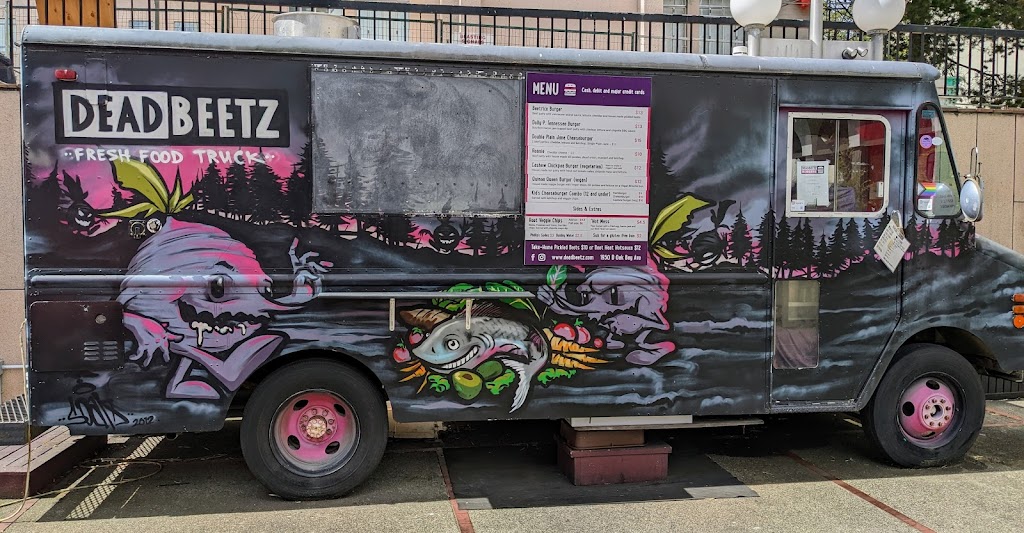Deadbeetz Burgers Food Truck | Courtyard Behind Museum, 675 Belleville St, Victoria, BC V8W 9W2, Canada | Phone: (250) 590-9263