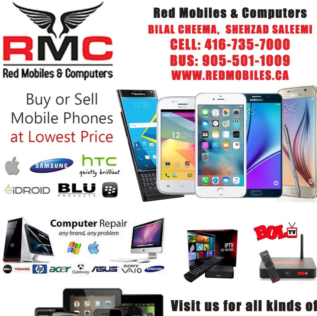 Red Mobiles & Computers | 512 Bristol Rd W Unit #3, Mississauga, ON L5R 3Z1, Canada | Phone: (905) 501-1009