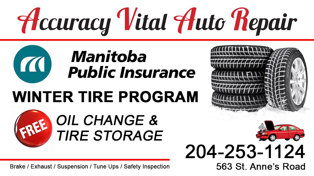 Accuracy Vital Automotive | 563 St Annes Rd, Winnipeg, MB R2M 3G5, Canada | Phone: (204) 253-1124