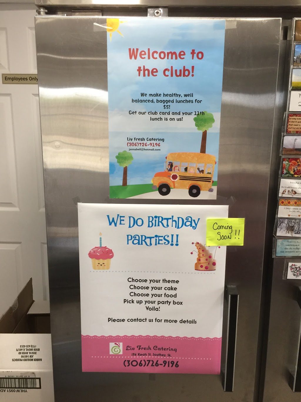 Liv Fresh Catering | 194 Keats St, Southey, SK S0G 4P0, Canada | Phone: (306) 726-9196