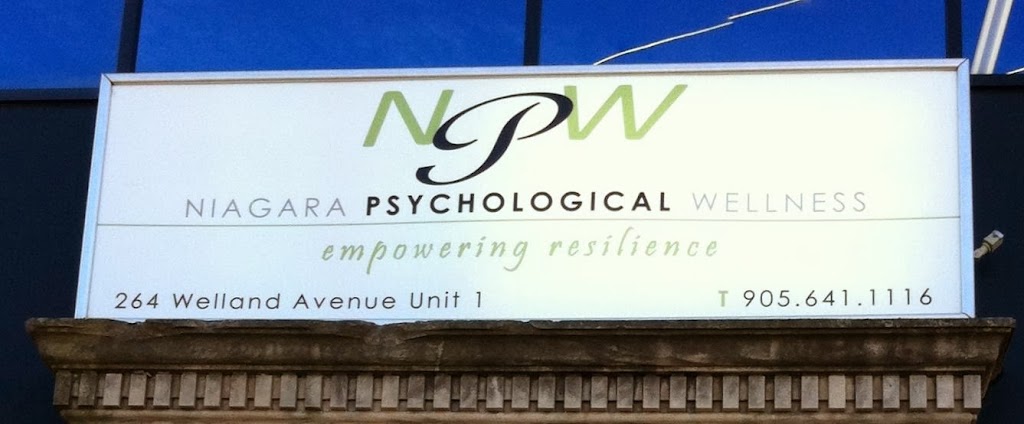 Niagara Psychological Wellness | 264 Welland Ave, St. Catharines, ON L2R 2P8, Canada | Phone: (905) 641-1116