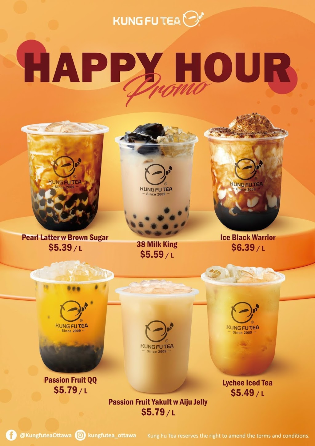 Kung Fu Tea Ottawa | 1167 Bank St, Ottawa, ON K1S 3X7, Canada | Phone: (613) 523-8595
