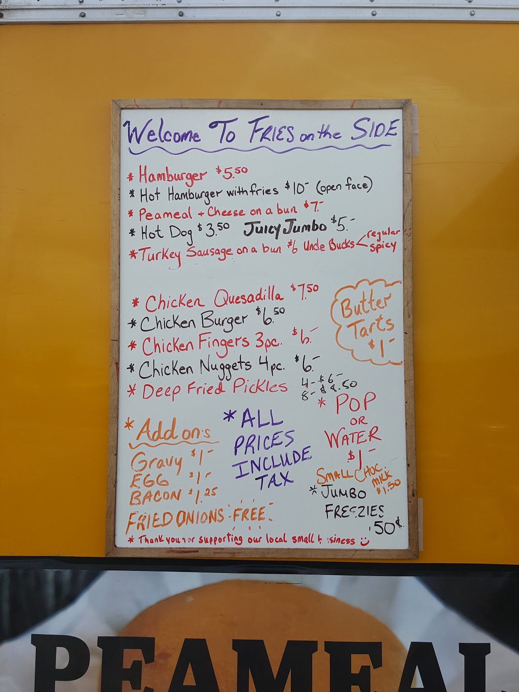Fries on the Side | 515 Main St N, Mount Forest, ON N0G 2L1, Canada