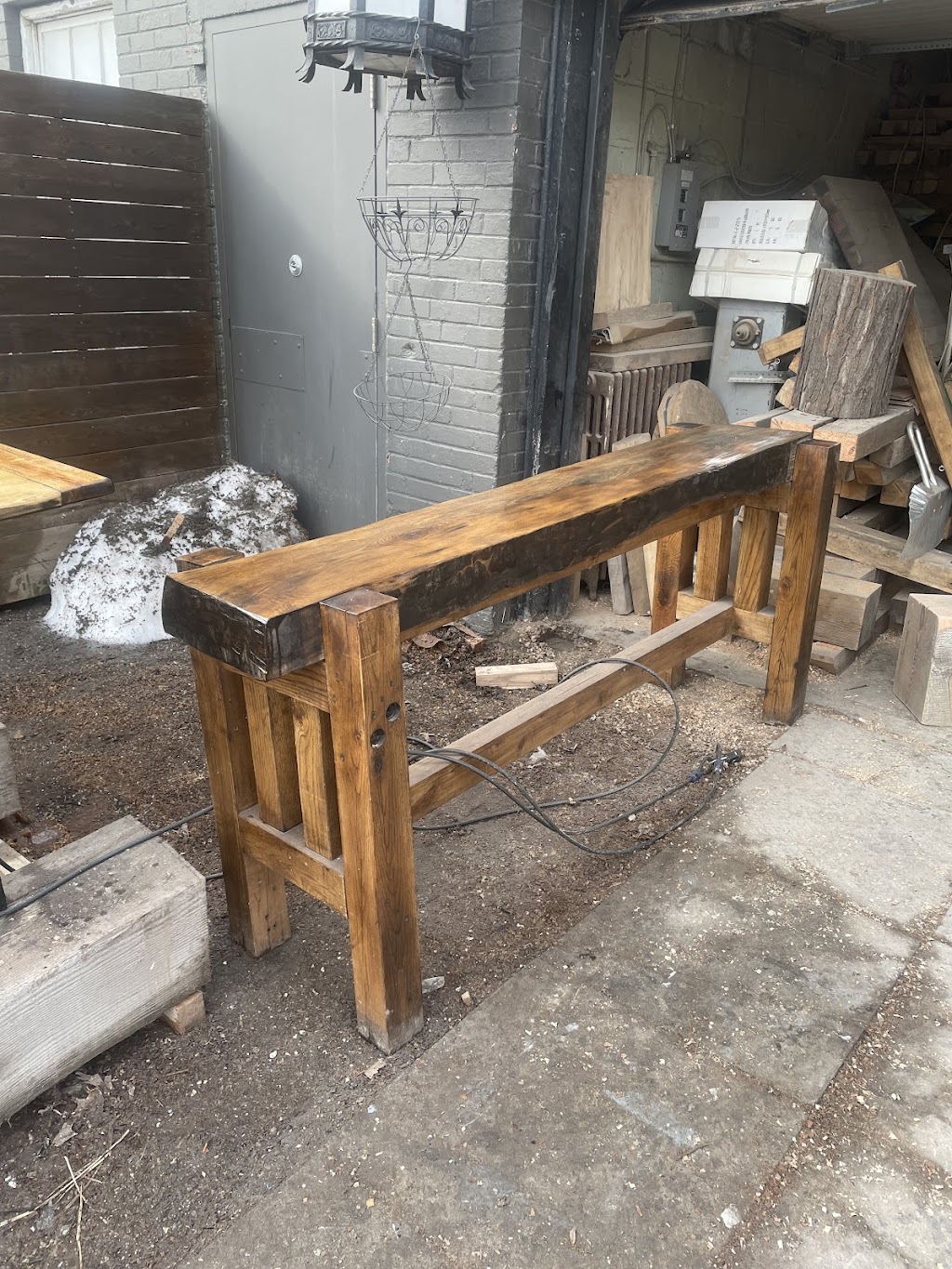 Wood bench | 888 Danforth Ave, Toronto, ON M4J 1L7, Canada | Phone: (416) 994-8803