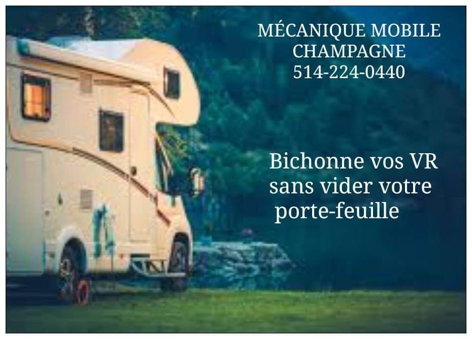 Mécanique mobile champagne | 406 du, Route du Long-Sault, Saint-André-dArgenteuil, QC J0V 1X0, Canada | Phone: (514) 224-0440