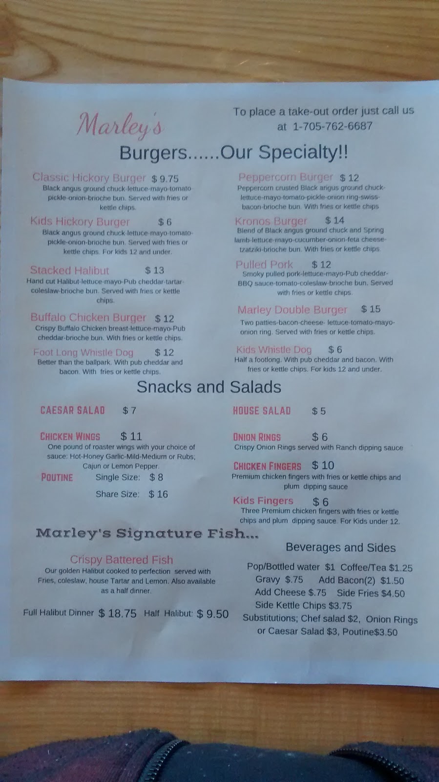 Marleys Roadhouse | 1790 Muskoka District Road 38, Bala, ON P0C 1A0, Canada | Phone: (705) 762-6687