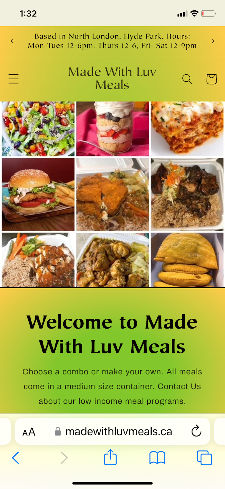 Made With Luv Meals | 3057 Tokala Trl, London, ON N6G 0G4, Canada | Phone: (416) 277-1822