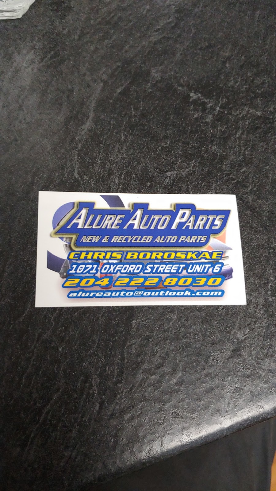 ALURE AUTO PARTS | 1071 Oxford St W, Springfield, MB R2C 2Z2, Canada | Phone: (204) 222-8030