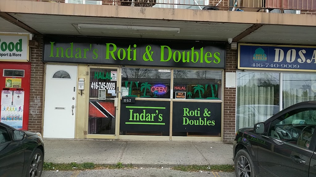 Indars Roti & Doubles | restaurant | 1152 Albion Rd, Etobicoke, ON M9V 1A8, Canada | 4167450009 OR +1 416-745-0009