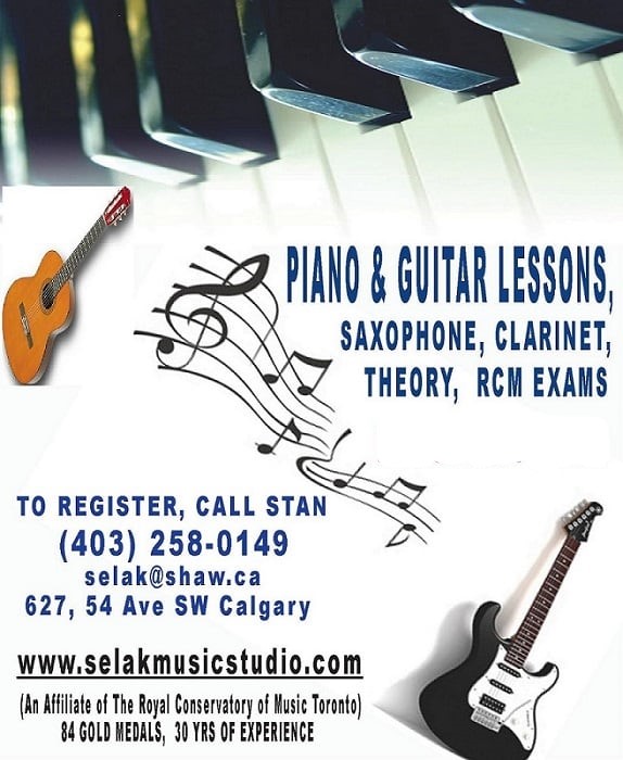 SELAK MUSIC STUDIO | 627 54 Ave SW, Calgary, AB T2V 0C9, Canada | Phone: (403) 258-0149