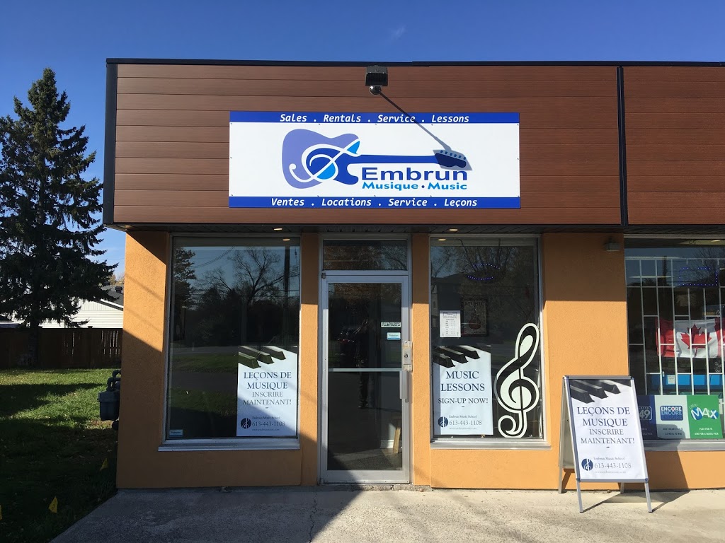 Embrun Music | 829-3 Notre Dame St, Embrun, ON K0A 1W1, Canada | Phone: (613) 443-1108