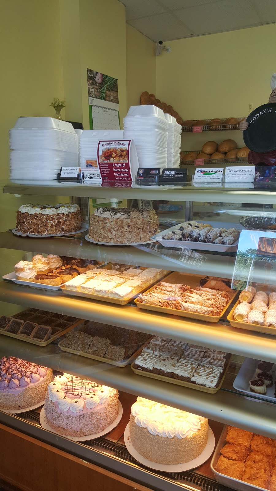 Tony Blaks Union Bakery | 4081 Tecumseh Rd E, Windsor, ON N8W 1J7, Canada | Phone: (519) 944-4323