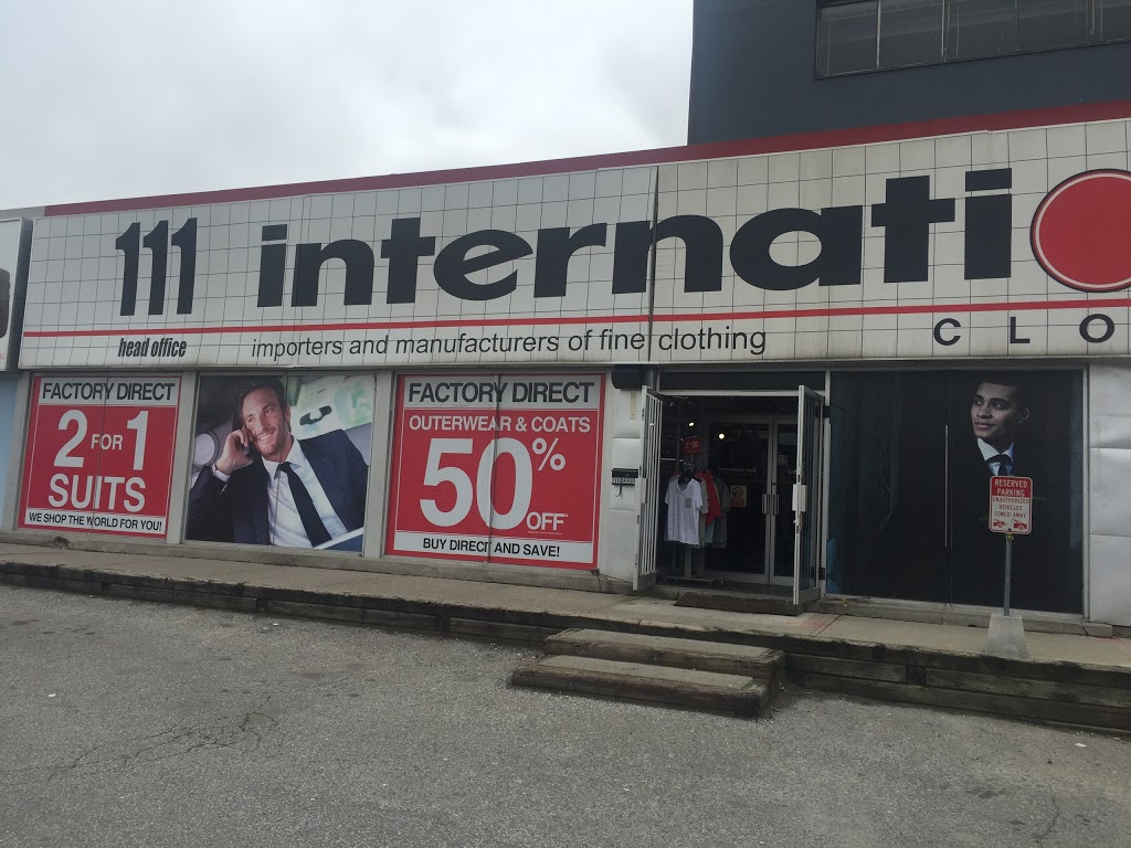 International Clothiers | 111 Orfus Road, Unit #N/A, Toronto, ON M6A 1M4, Canada | Phone: (416) 785-1771