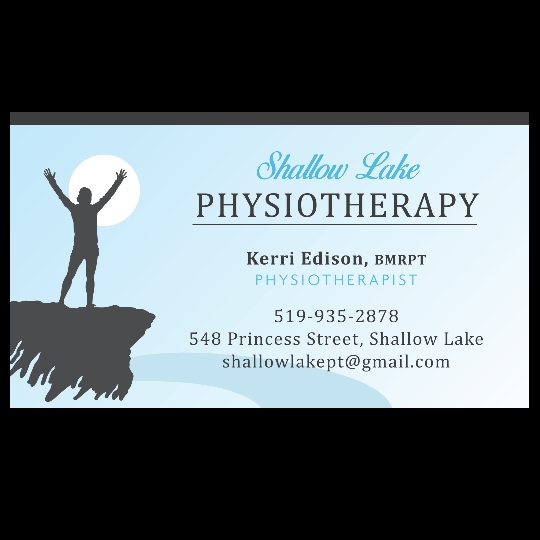 Shallow Lake Physiotherapy | health | 548 Princess St, Shallow Lake, ON N0H 2K0, Canada | 5199352878 OR +1 519-935-2878