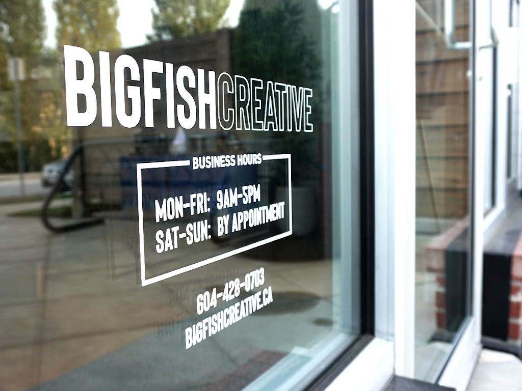 Big Fish Creative | 7180 Barnet Rd #104, Burnaby, BC V5A 1C9, Canada | Phone: (604) 428-0703