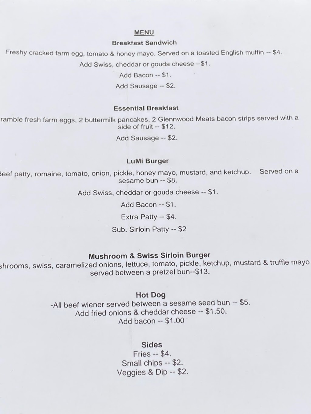LuMi Cafe | 10063 S Shore Rd, Honeymoon Bay, BC V0R 1Y0, Canada | Phone: (250) 466-9507