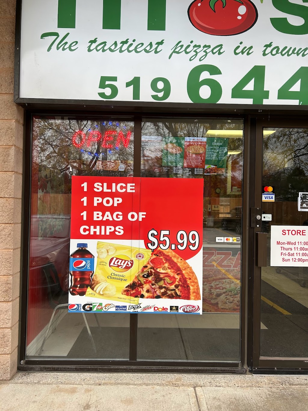 Tito’s Pizza | 14091 Belmont Rd, Belmont, ON N0L 1B0, Canada | Phone: (519) 644-2020