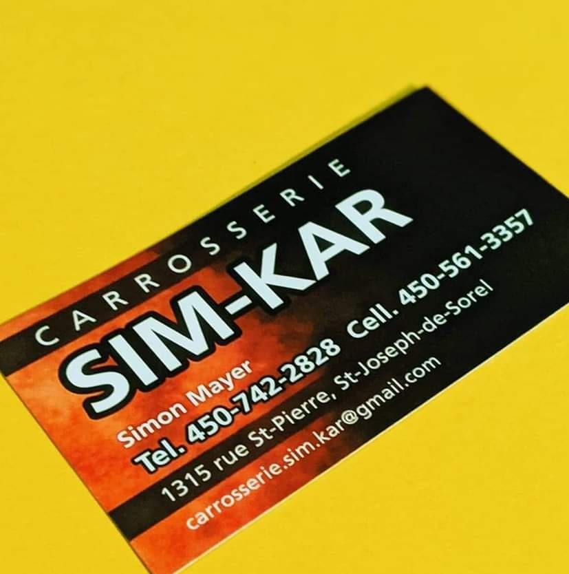 Carrosserie Sim-Kar | 1315 Rue Saint-Pierre, Saint-Joseph-de-Sorel, QC J3R 1B6, Canada | Phone: (450) 742-2828