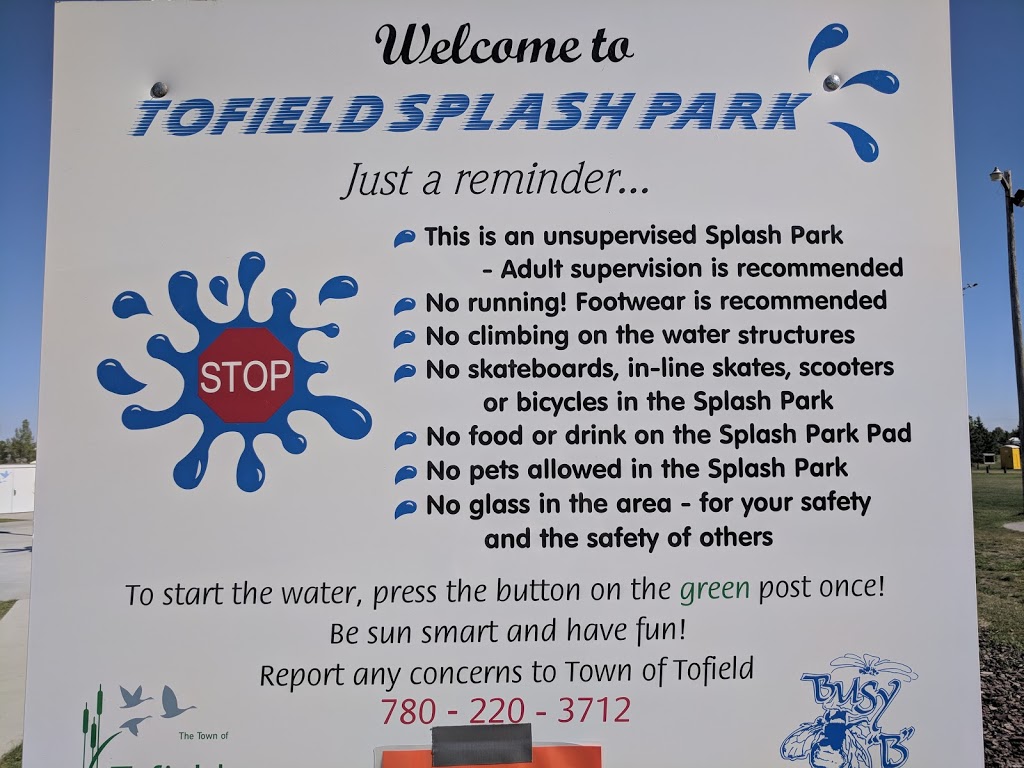 Tofield Spray Park | 4728 55 Ave, Tofield, AB T0B 4J0, Canada | Phone: (780) 662-3269