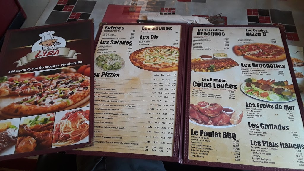 Restaurant Lyra | 490 Rue Saint-Jacques, Napierville, QC J0J 1L0, Canada | Phone: (450) 245-0000