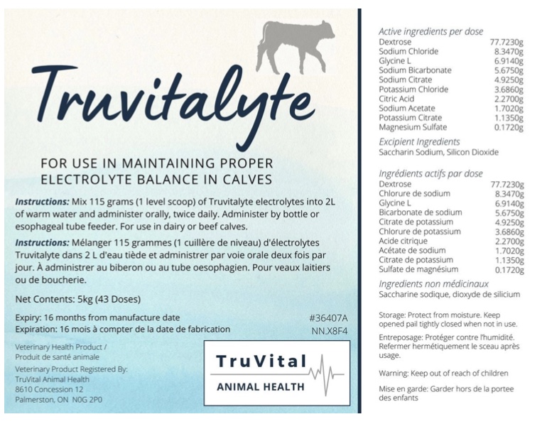 Truvital Animal Health | 8610 Concession Rd 12, Palmerston, ON N0G 2P0, Canada | Phone: (226) 747-8356