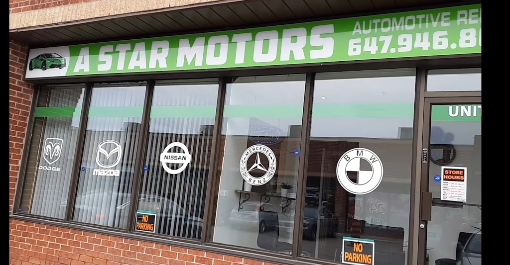 A Star Motors | 15 Fisherman Dr unit 38, Brampton, ON L7A 1B7, Canada | Phone: (647) 946-8650