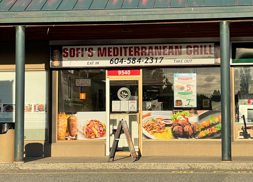 Sofis Mediterranean Grill | 9540 120 St, Surrey, BC V3V 4C1, Canada | Phone: (604) 584-2317