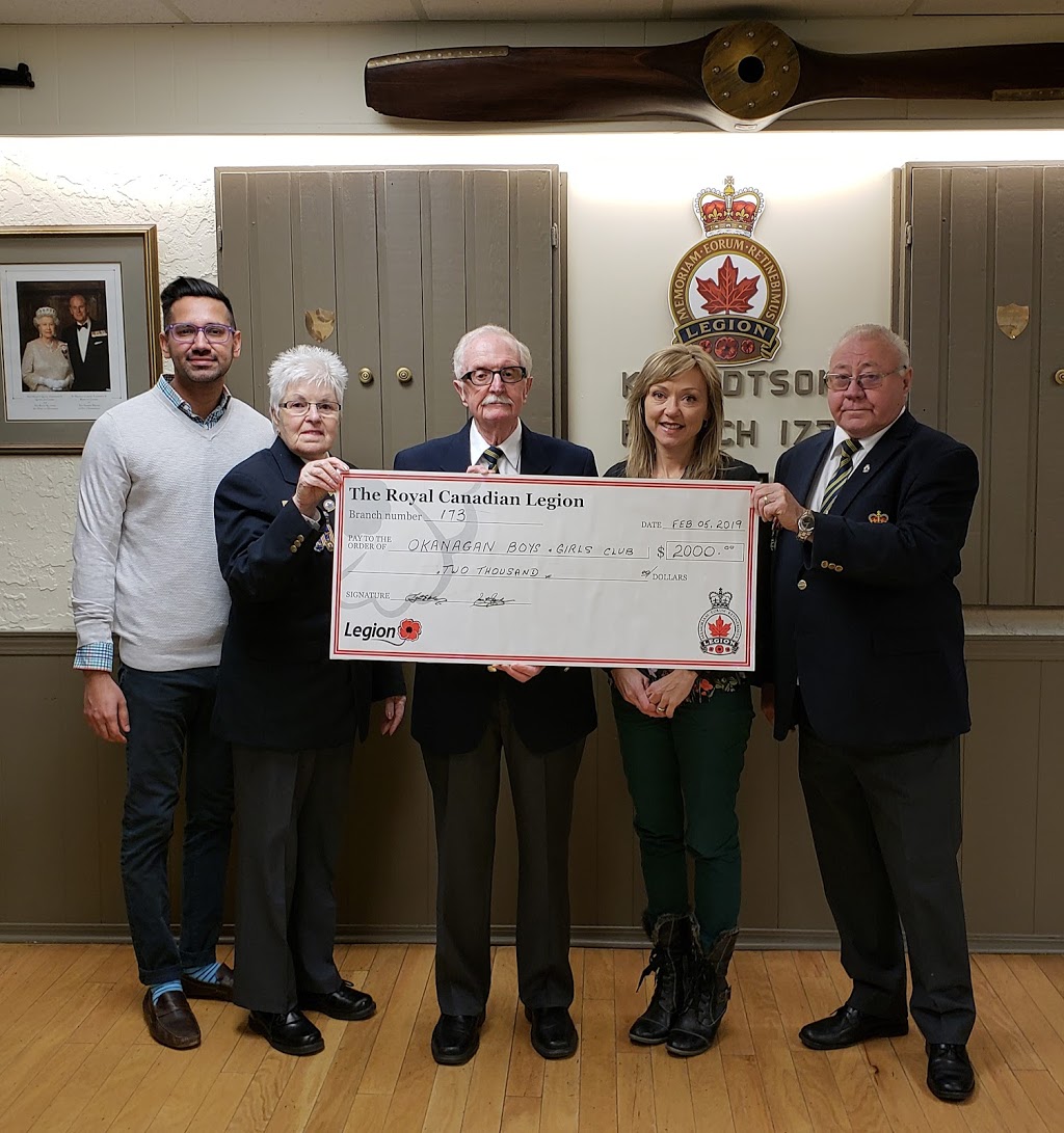Royal Canadian Legion Branch 173 | 8310 78 Ave, Osoyoos, BC V0H 1V0, Canada | Phone: (250) 495-7447
