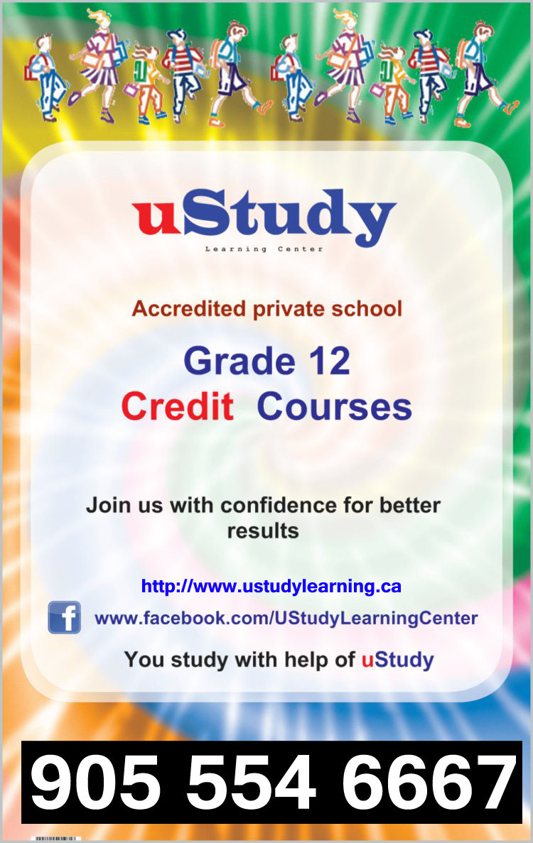 uStudy Learning Center | 45 Karachi Dr, Markham, ON L3S 0B5, Canada | Phone: (905) 554-6667