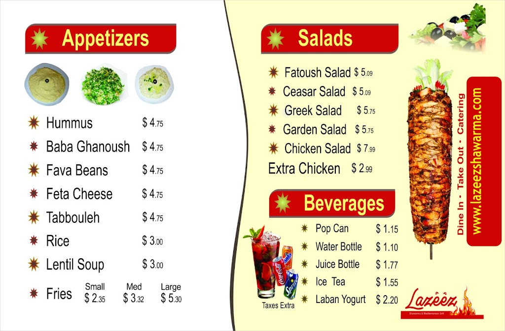 Lazeez Shawarma | 255 King St N #14, Waterloo, ON N2J 4V2, Canada | Phone: (519) 954-8302