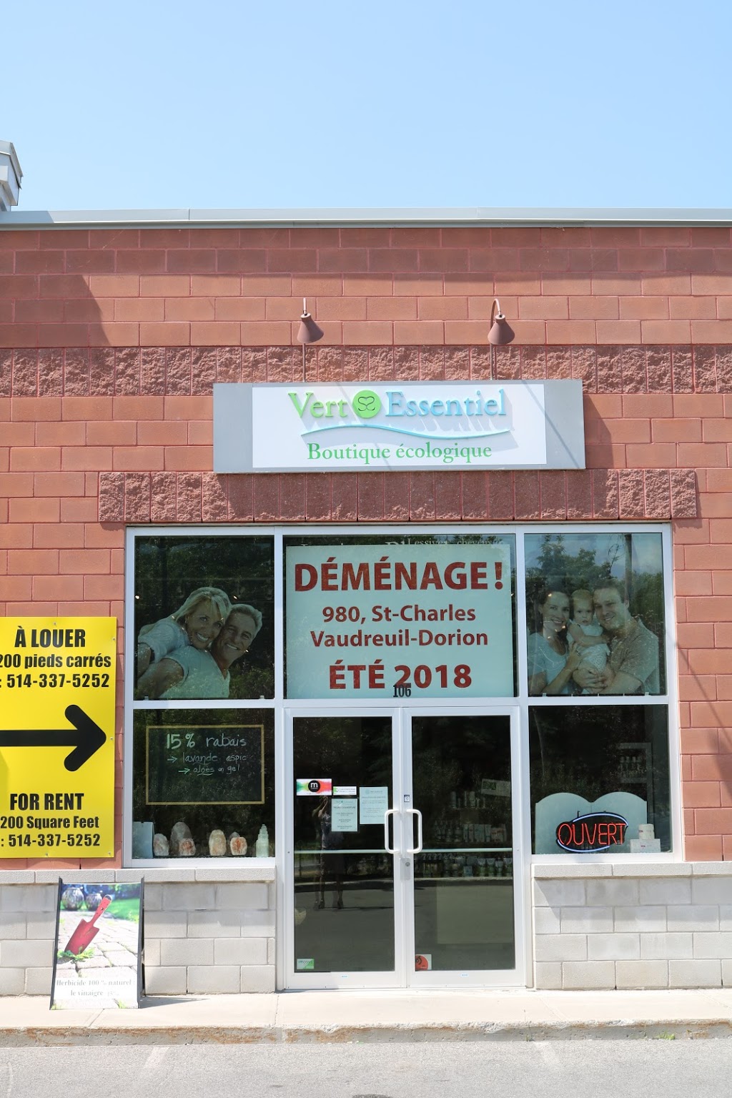 Boutique Vert Essentiel | 980 Avenue Saint-Charles #100, Vaudreuil-Dorion, QC J7V 8P5, Canada | Phone: (450) 732-1827