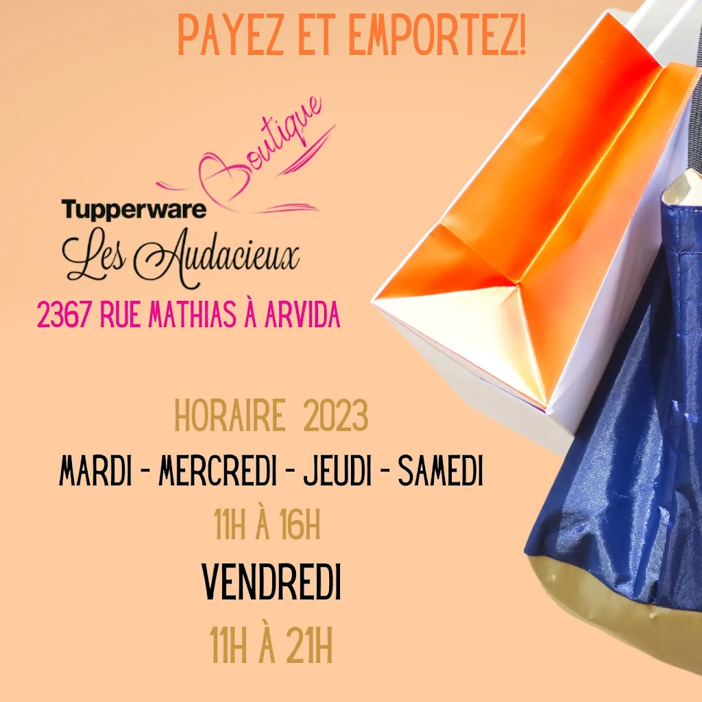 Boutique Tupperware - Les Audacieux | 2127 Rue Hudson, Jonquière, QC G7S 3R5, Canada | Phone: (581) 234-6761
