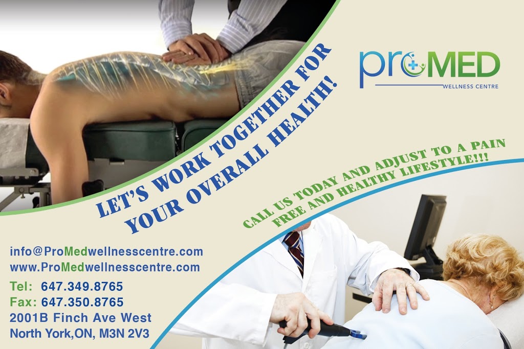 Promed Wellness Centre | 2001B Finch Ave W, North York, ON M3N 2V3, Canada | Phone: (647) 349-8765