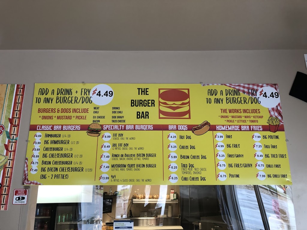 Burger Bar | 1680 Main St, Winnipeg, MB R2Y 4T9, Canada | Phone: (204) 334-2654