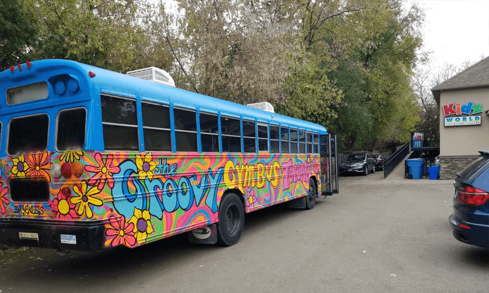 Groovy Gym Bus Toronto | 24 Stoney Creek Dr, Markham, ON L6E 0K3, Canada | Phone: (844) 449-6287