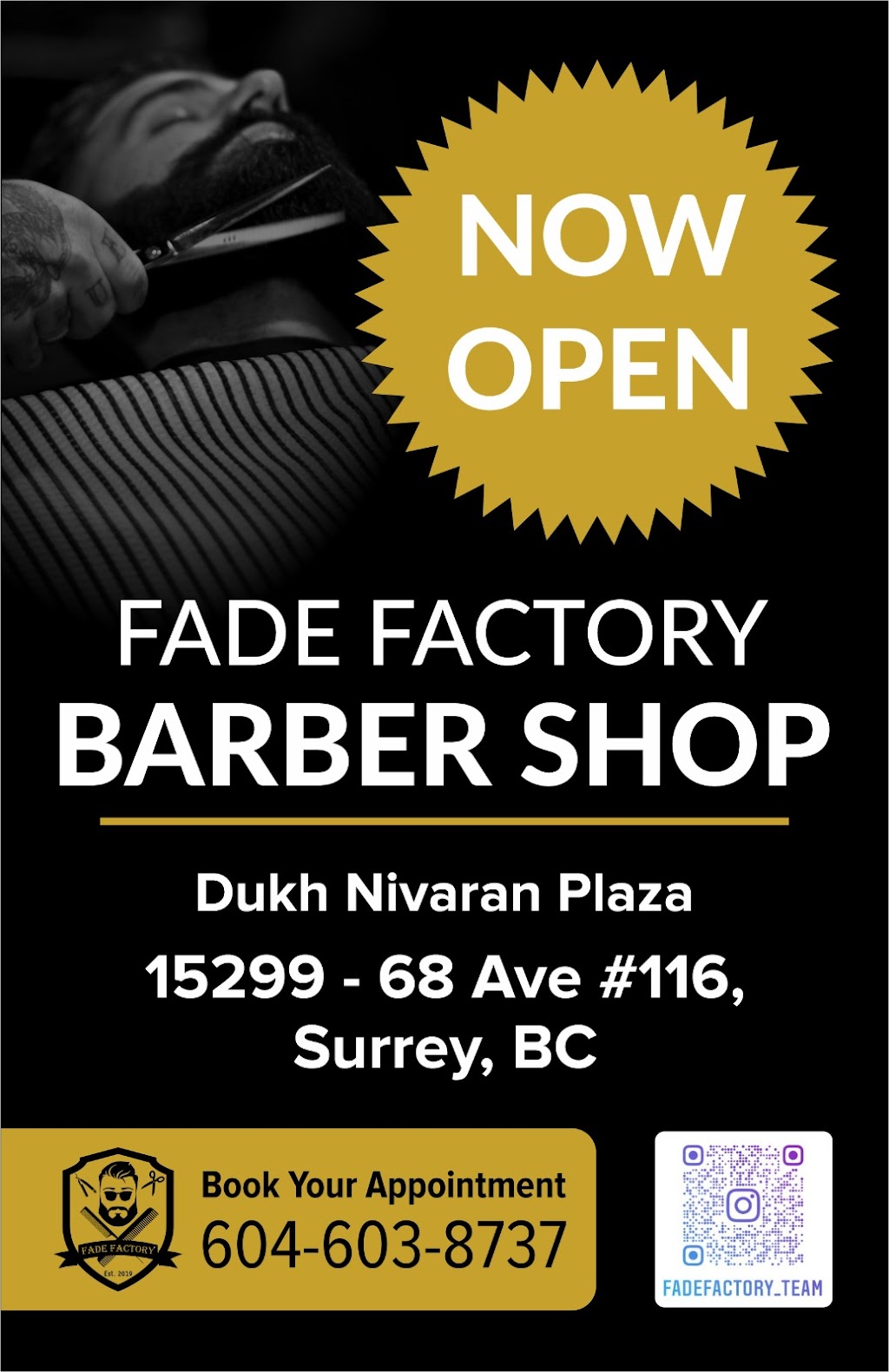 Fade Factory 152 | 15299 68 Ave unit 116, Surrey, BC V3S 3L5, Canada | Phone: (604) 603-8737