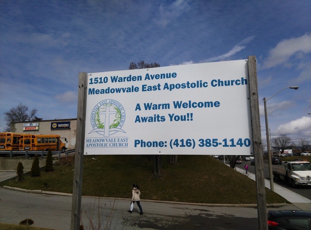Meadowvale East Apostolic Church | 1510 Warden Ave., Scarborough, ON M1R 2S8, Canada | Phone: (416) 385-1140