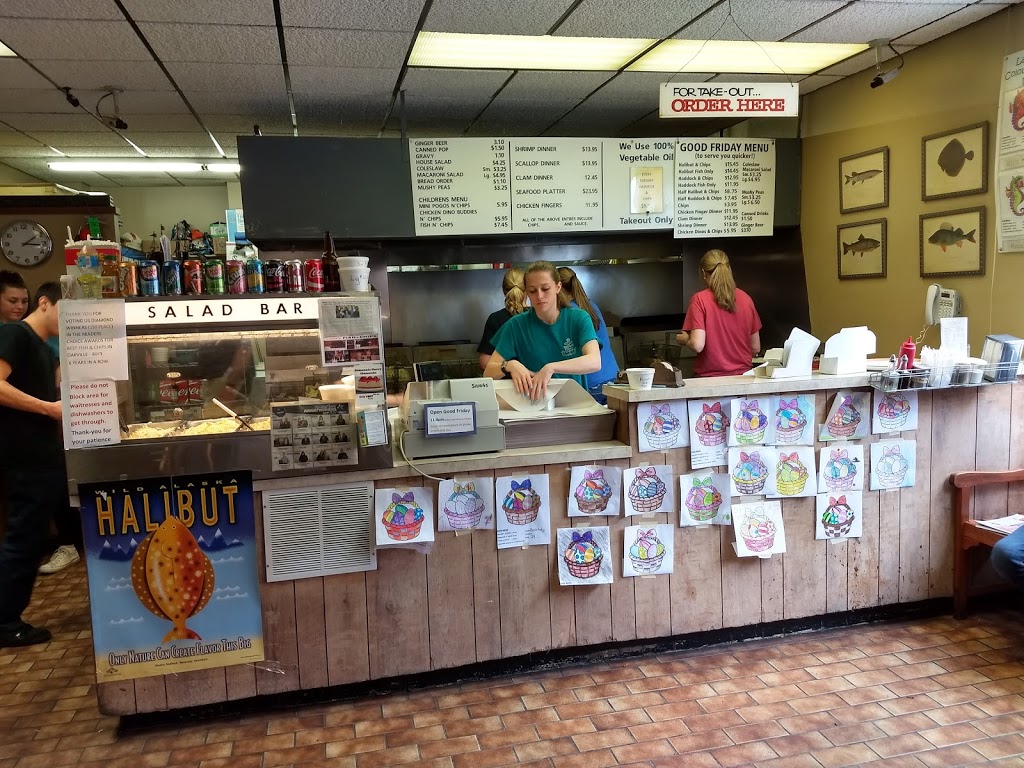 Bronte Fish & Chips | 2313 Lakeshore Rd W, Oakville, ON L6L 1H2, Canada | Phone: (905) 827-1644