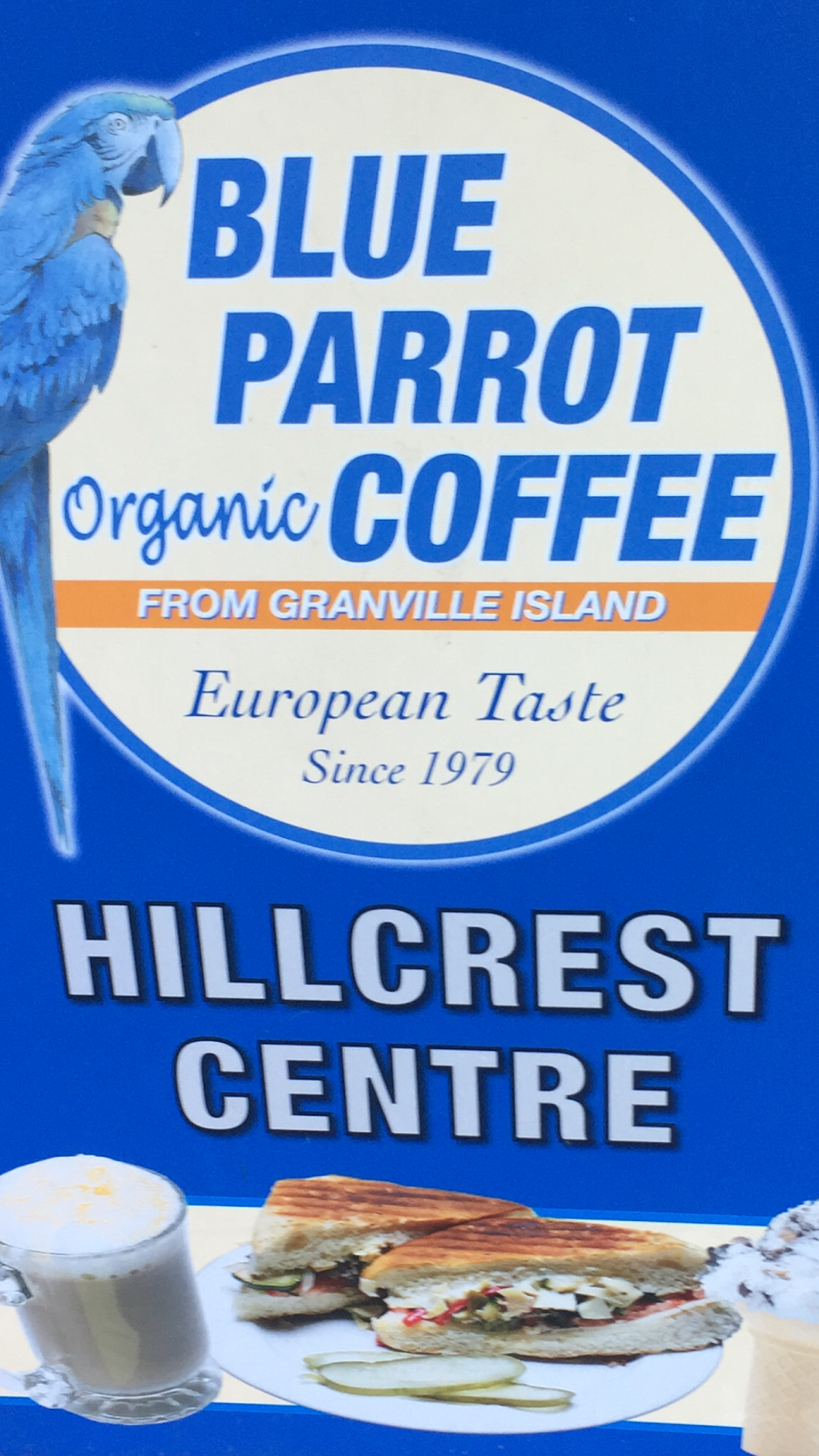 Blue Parrot Coffee | Hillcrest Centre, 4575 Clancy Loranger Way, Vancouver, BC V5Y 2M4, Canada | Phone: (604) 879-3301