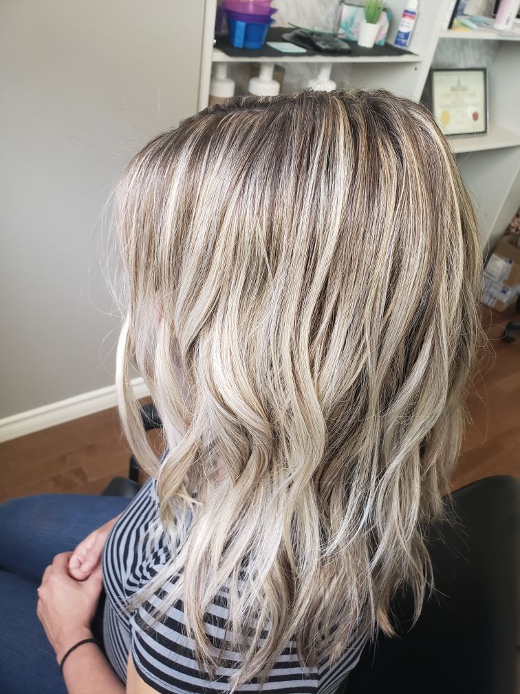 Blonde Ambition Hair by Kim | 210 Reunion Gardens NW, Airdrie, AB T4B 0M4, Canada | Phone: (587) 998-0204