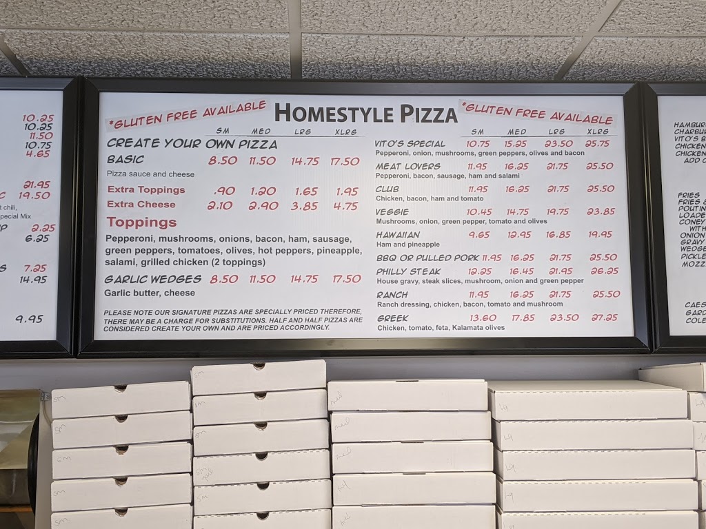 Vitos Pizza | 351 Victoria N, Tweed, ON K0K 3J0, Canada | Phone: (613) 478-2616