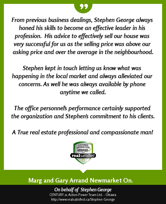 Stephen George - Realtor with Century 21 APT Ltd. | 1420 Youville Dr #15, Orléans, ON K1C 7B3, Canada | Phone: (613) 837-3800